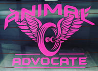 Animal Advocate Window Sticker (8 inches x 6 inches) - Fundraiser Item for Spay & Neuter Program @ Petworks