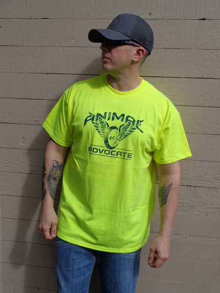 Zombie Kat - Animal Advocate - Safety Green